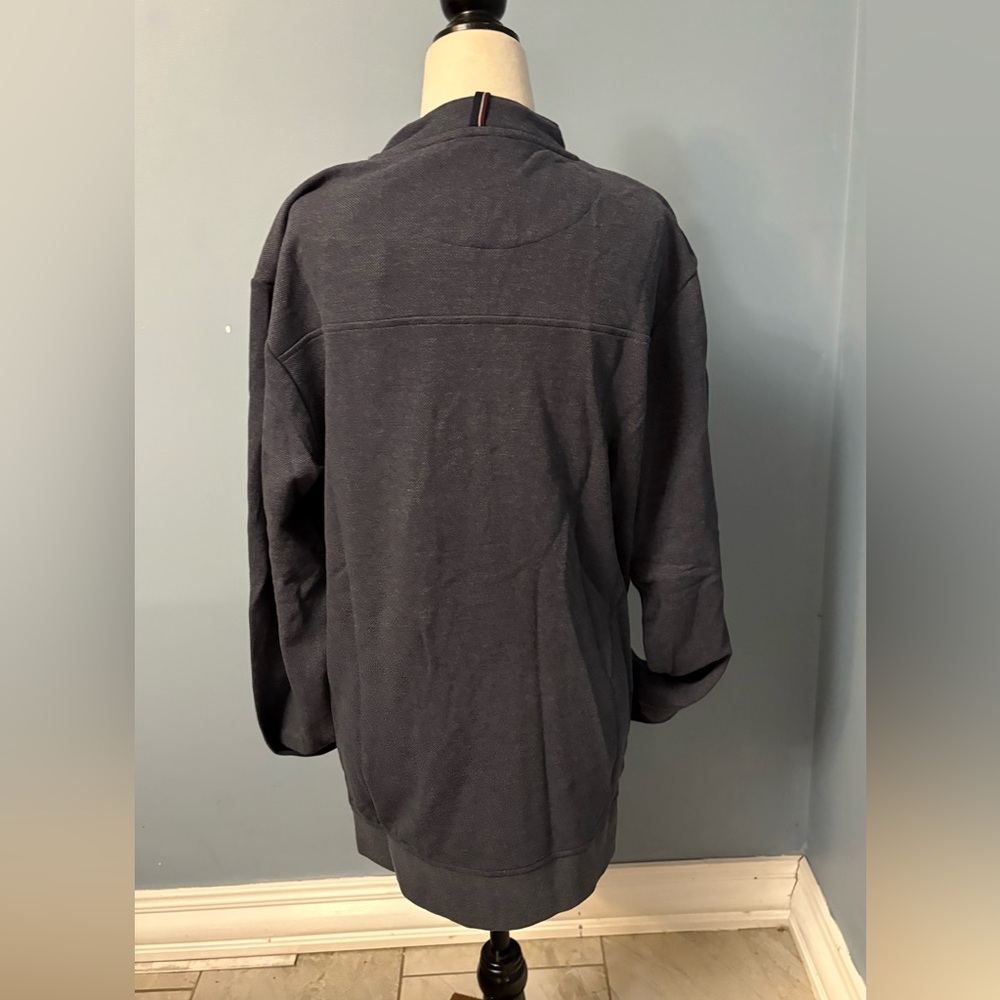 Jack & Jones Dark Blue Textured Jacket - Picture 4 of 7